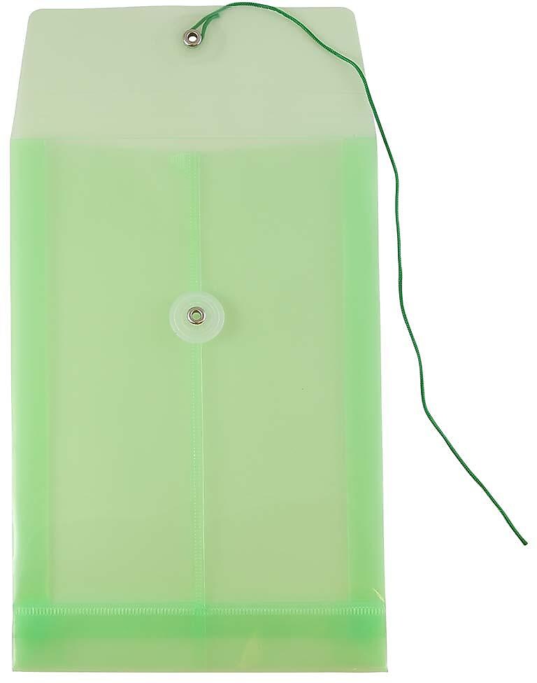 JAM Paper Premium Expanding Wallet with Button & String Closure, 6 1/4" x 9 1/4", Green, 3/Pack (472B1grx3)