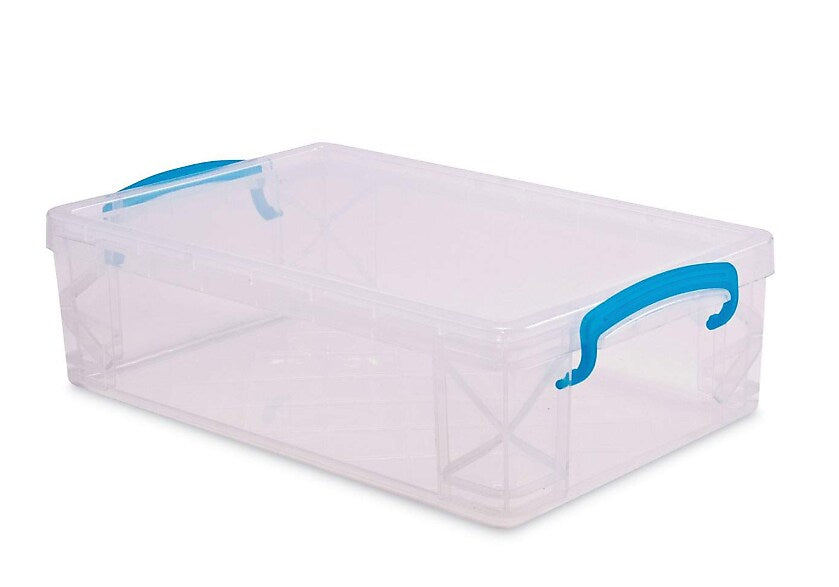 Advantus Super Stacker Plastic Snap Pencil Box, Clear (AVT37539)