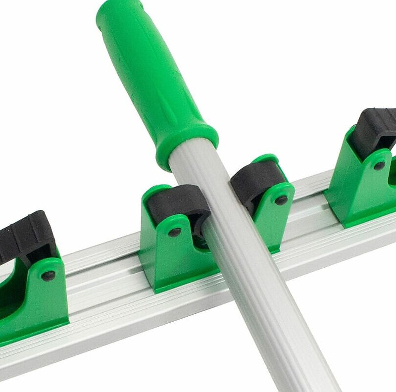 Unger Hang Up Cleaning Holder, 14 x 3.15 x 2.17, Silver / Green (UNGHO350)
