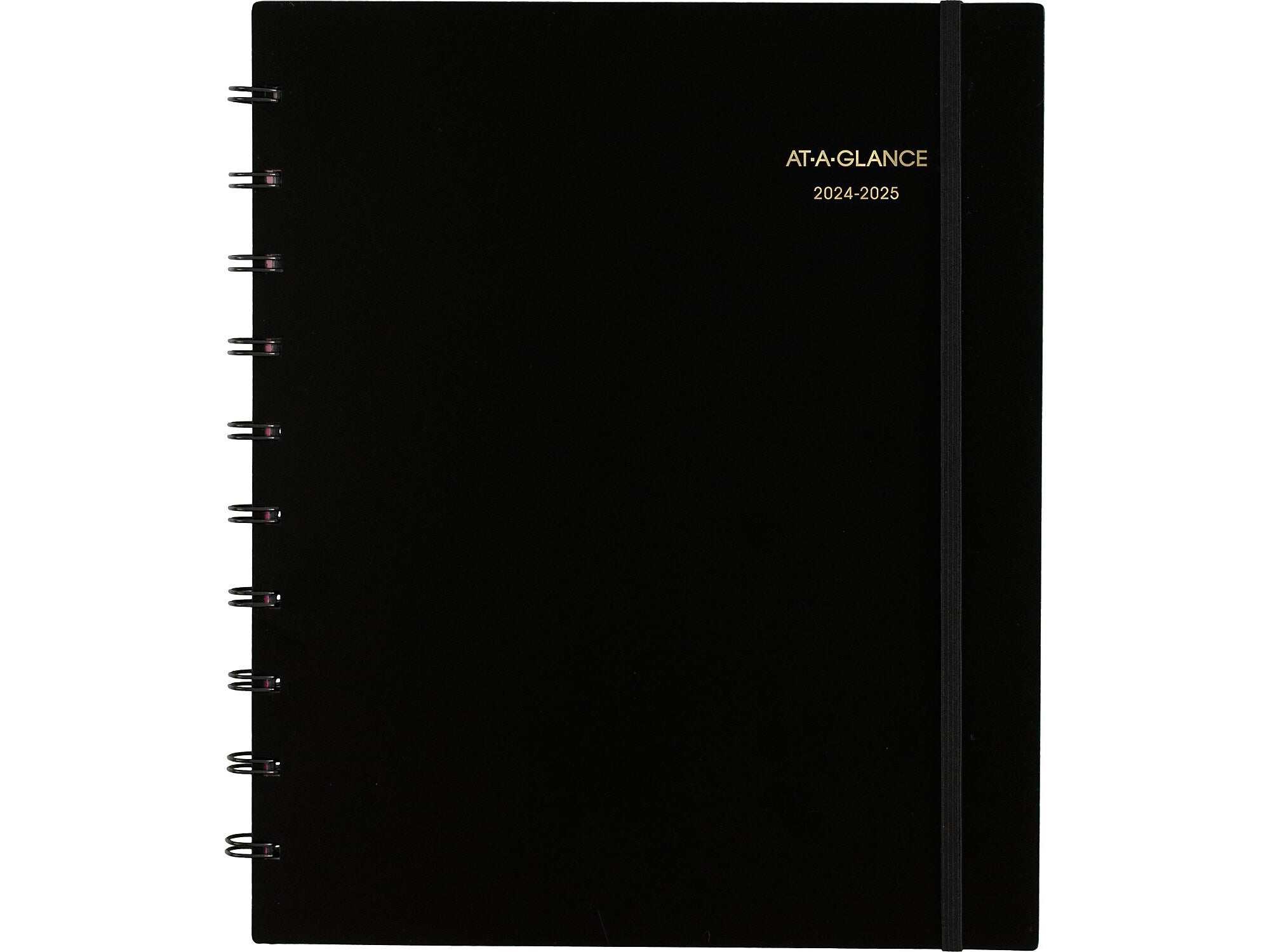 2024-2025 AT-A-GLANCE Move-A-Page 9" x 11" Academic Weekly & Monthly Planner, Poly Cover, Black (70-957E-05-25)