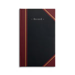 Staples Record Book, 7.25" x 11.75", Black/Burgundy (ST26513)