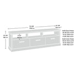 Sauder Aspen Post Credenza TV Stand, Screens up to 70", Prime Oak (433961)