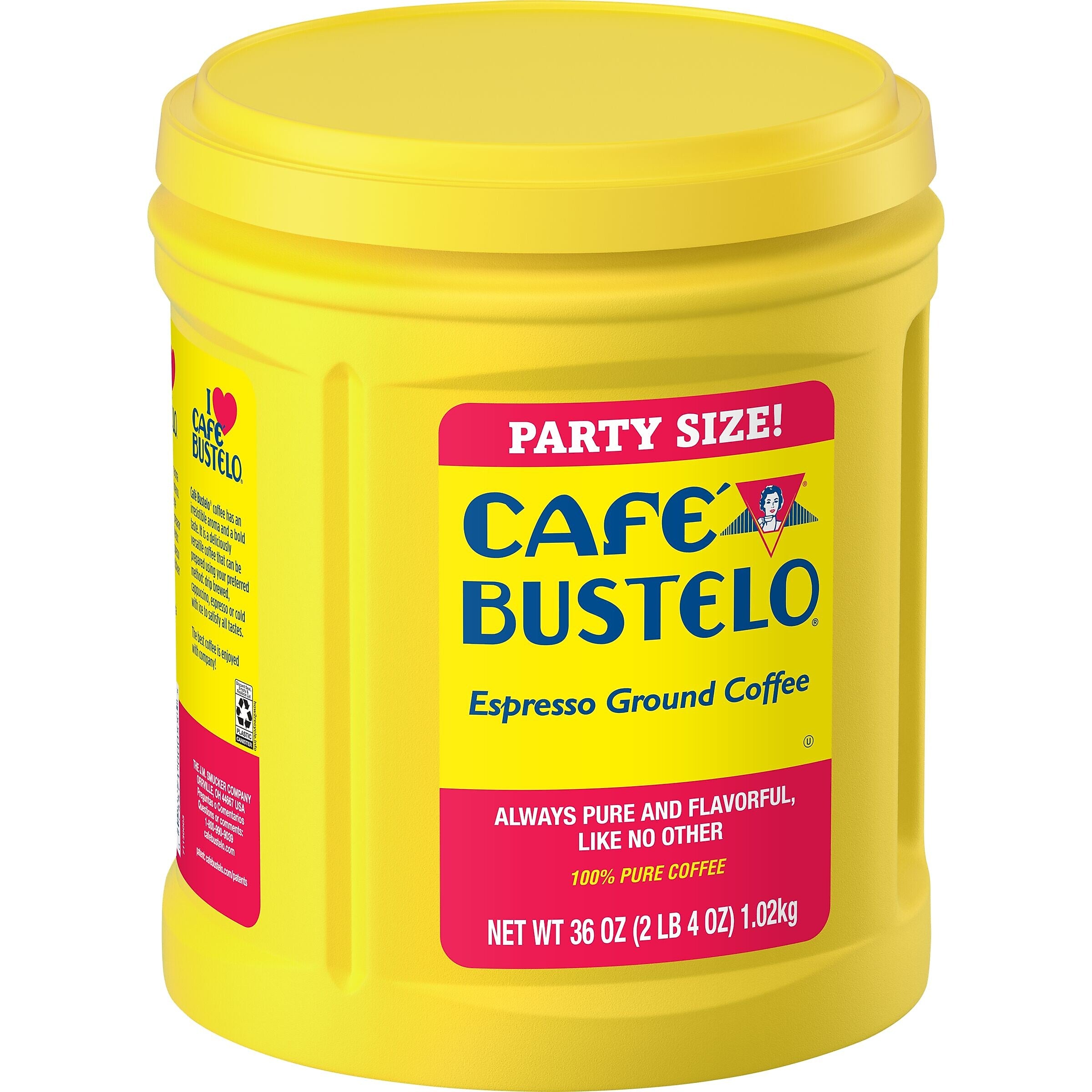 Café Bustelo Espresso Ground Coffee, Dark Roast, 36 oz. (SMU00055)