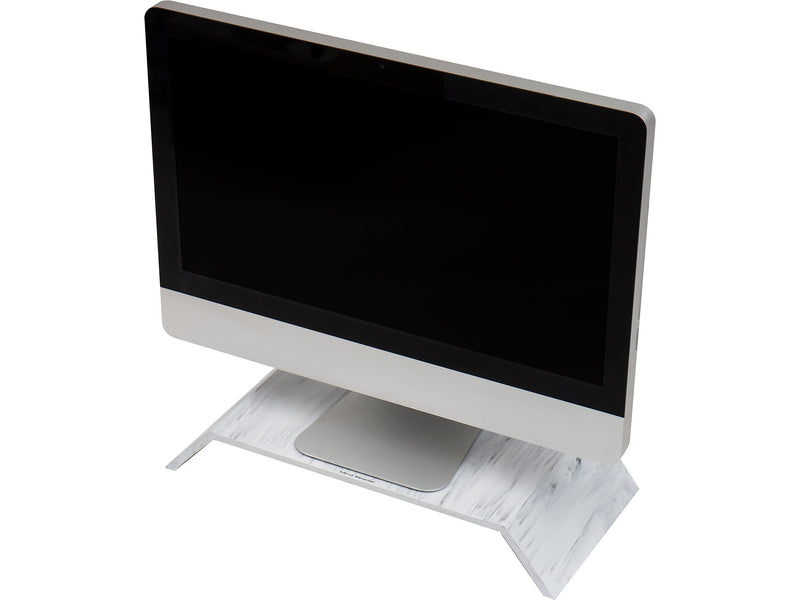 Mind Reader Contemporary Monitor Stand and Laptop Riser, White (MARMON-WHT)