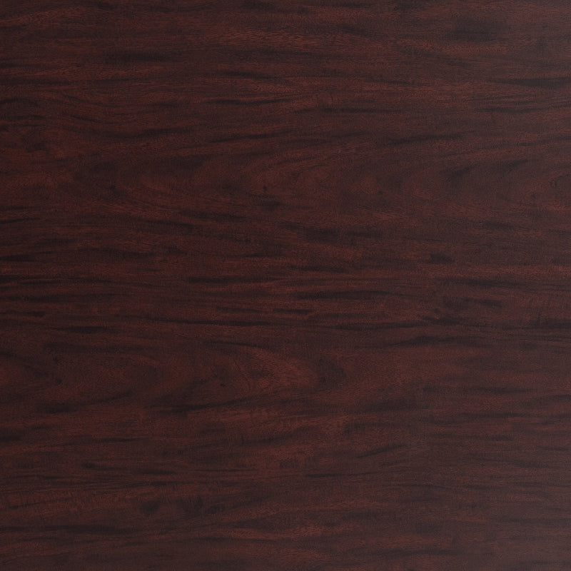 NPS CT Series 36" Round 30" Height Cafe Table, Round Base, Black Frame/Mahogany Top (CT13636RDPBTMMY)