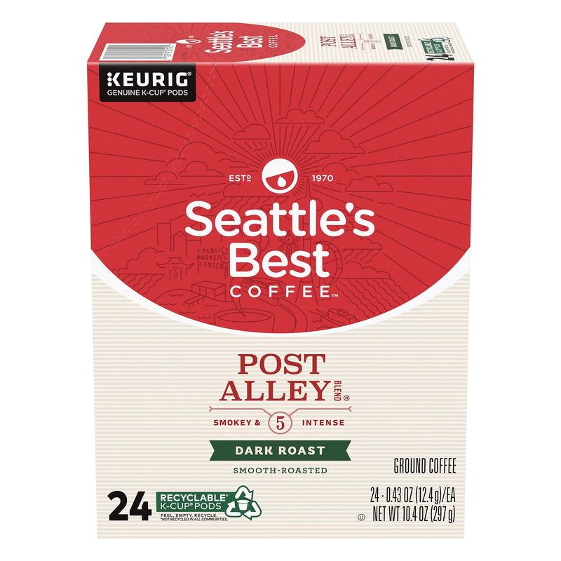 Seattle's Best Coffee Post Alley Blend Keurig® K-Cup® Pods, Dark Roast, 24/Box (SBK30190)