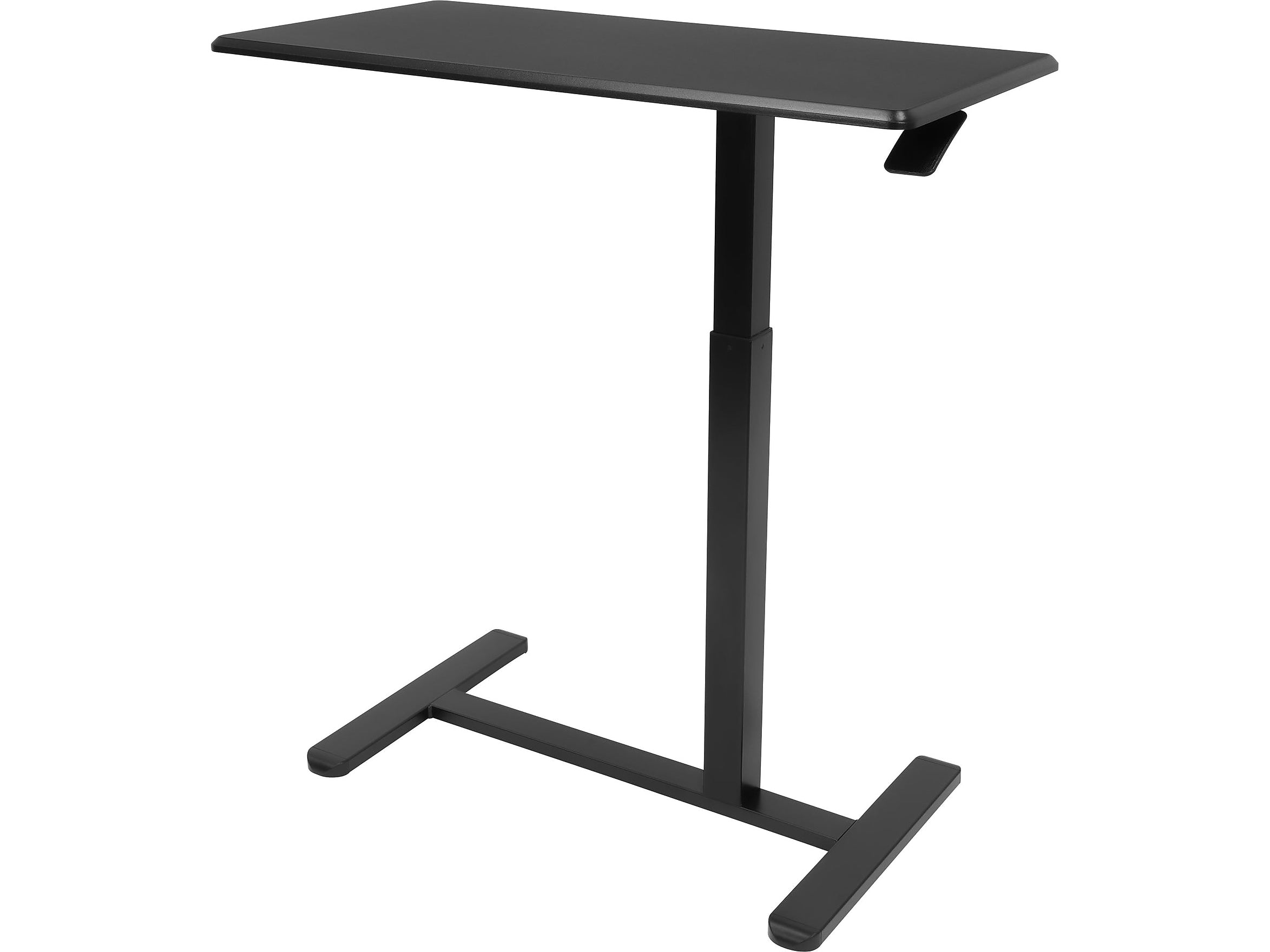 Mount-It! Height-Adjustable Overbed Desk, 26.3"-42.1"H, Black (MI-8040)