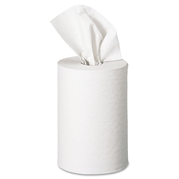 Pacific Blue Basic Nonperforated Paper Towels, 1-Ply, 7.88" x 350 ft, White, 12 Rolls/Carton