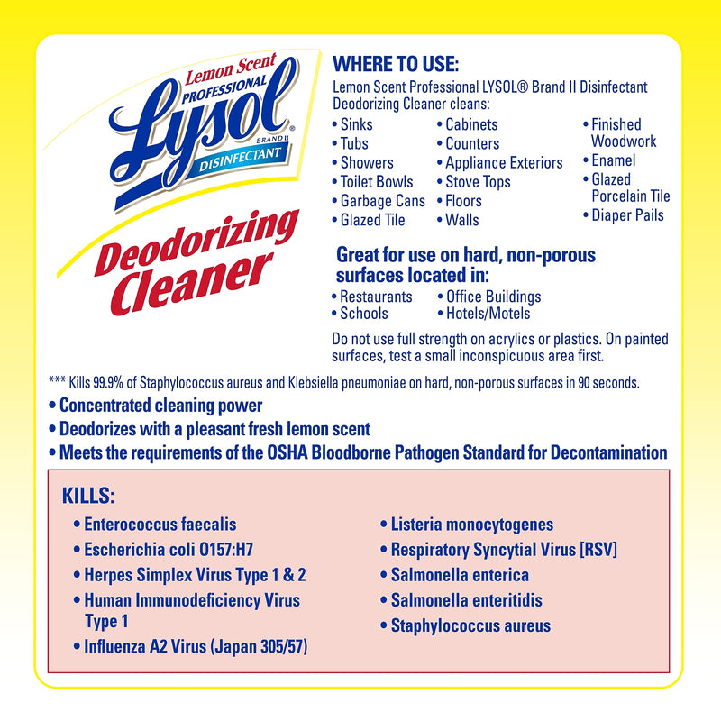 Lysol Professional No Rinse Sanitizer, 1 Gallon (3624174389)