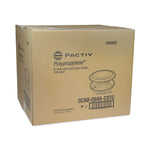 Pactiv Evergreen EarthChoice MealMaster Container with Lid, 48 oz, Black/Clear, Plastic, 150/Carton