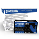 Gloveworks Powder Free Nitrile Industrial Gloves, Medium, Royal Blue, 100 Gloves/Box, 10 Boxes/Carton (AXCGWRBN44100)