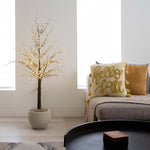 Nearly Natural 4-ft Pre-Lit Artificial Twig Tree with 240 Warm White LED Lights (T4927)