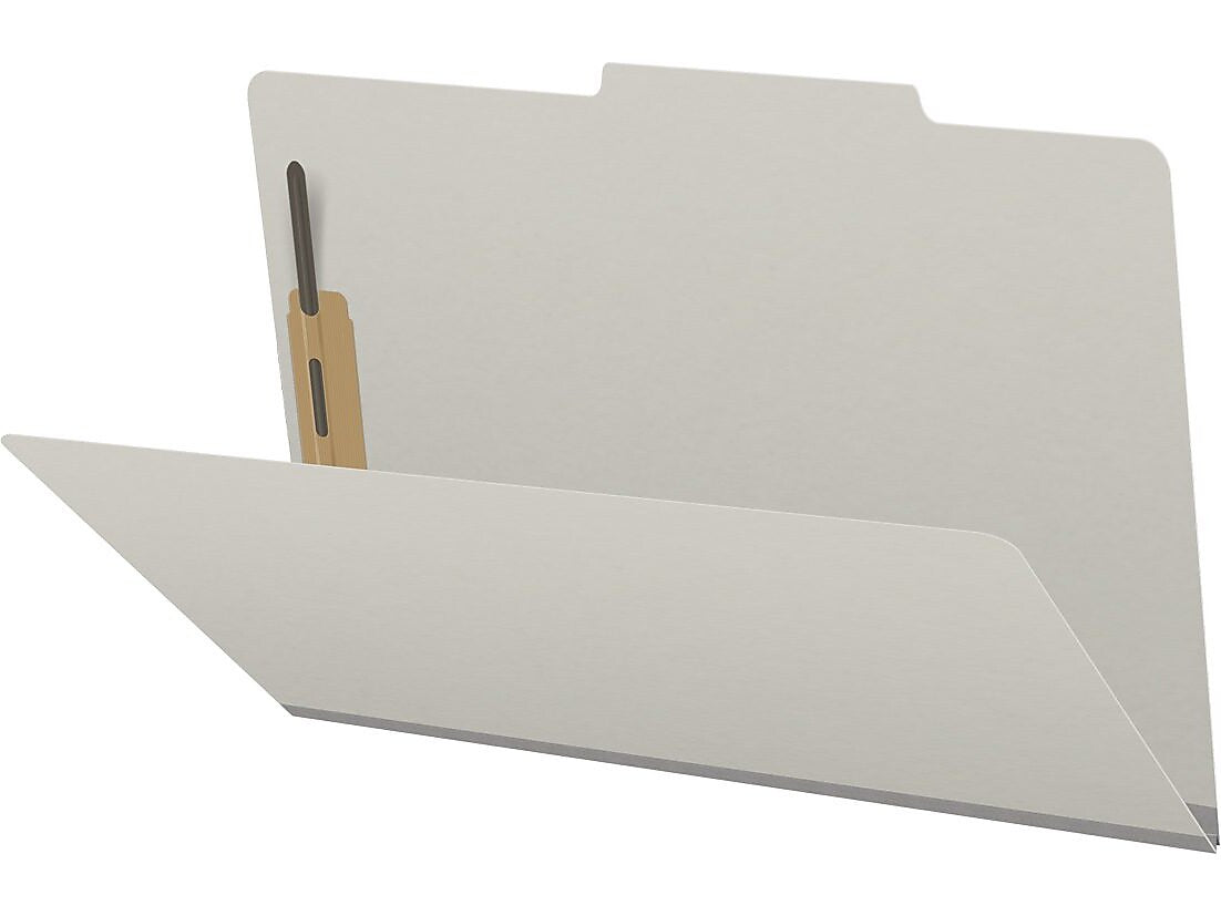 Medical Arts Press Pressboard Classification Folder, 2" Expansion, Legal Size, Gray, 25/Box (DV-T52-02-3GRY)