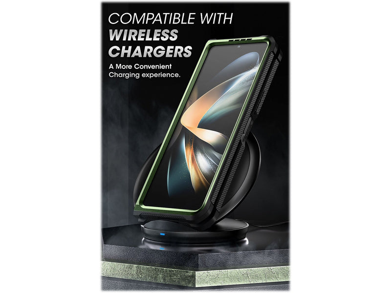 SUPCASE Unicorn Beetle Dark Green Kickstand Case for Samsung Galaxy Z Fold4 (SUP-Galaxy2022-ZFold4-5G-Unicorn-SP-Guld)