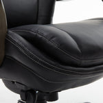 La-Z-Boy Harnett Ergonomic Faux Leather Swivel Executive Chair, Black (46253A)