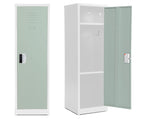 AdirOffice 48"H Single Tier Misty Green Storage Locker (ADI629-01-MGRN-DL)