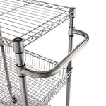 Alera 2-Shelf Wire Utility Cart, Anthracite Black (ALESW342416BA)