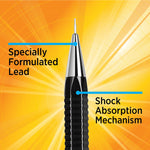 BIC Break Resistant Pro Mechanical Pencil, #2 Hard Lead, 2/Pack (MVR7P2-BLK)