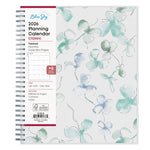 Planning Calendar BS Lindley Frosted PP 8x10 RY26 Monthly Safety Wirebound -