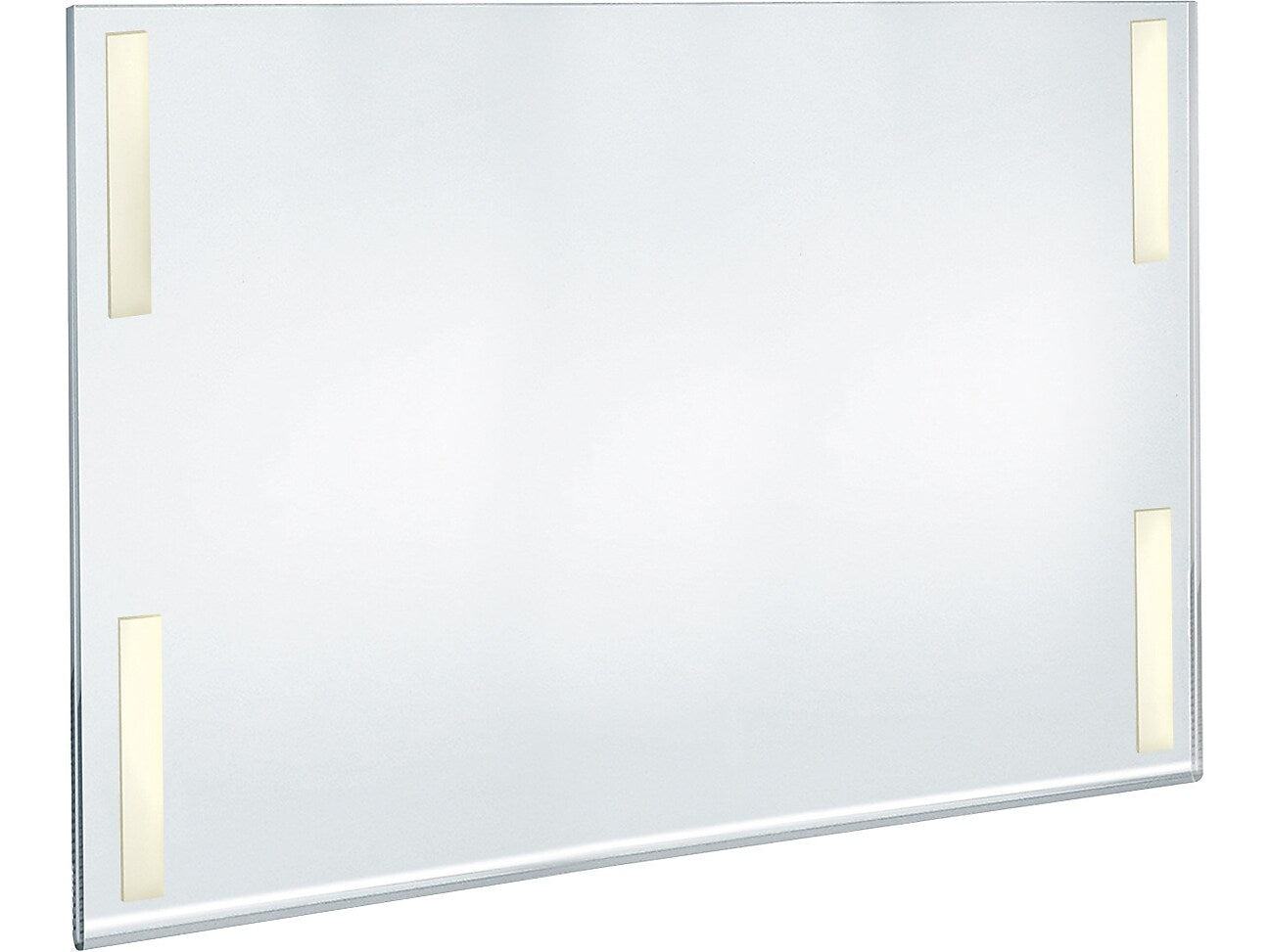 Azar Sign Holder, 22" x 17", Horizontal, Wall Mounted, Clear, Acrylic, 2/Pack (122038-2PK)