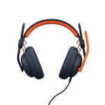 Logitech Zone Learn USB-A Stereo Computer Headset, Blue/Orange (981-001378)