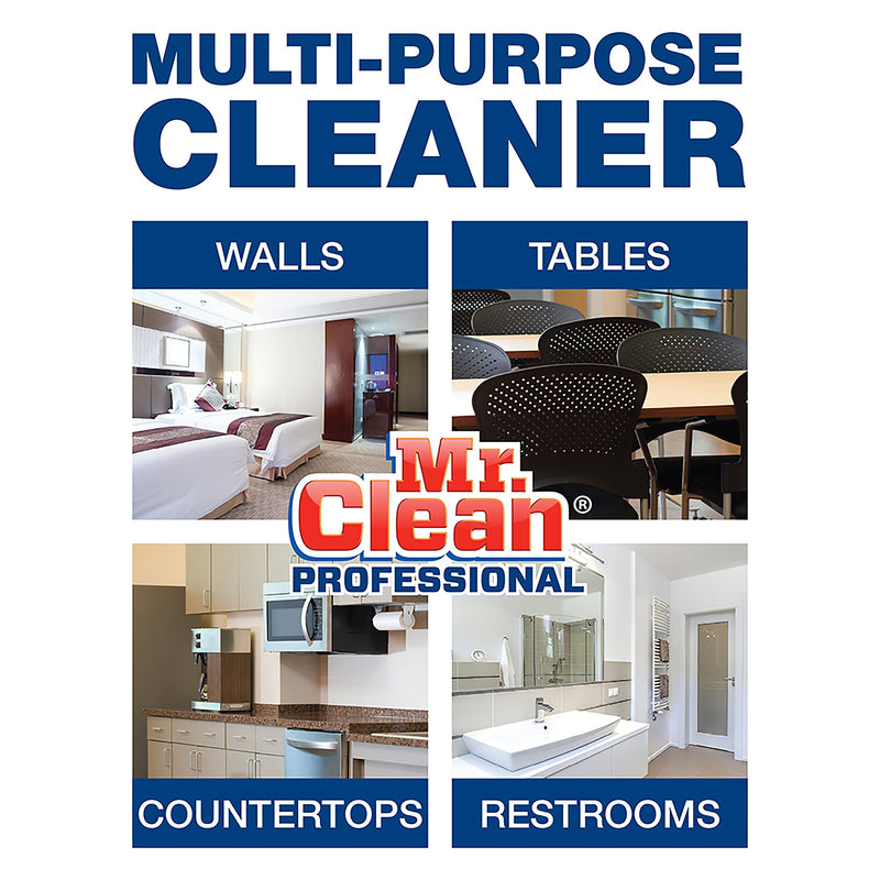 Mr. Clean Professional Liquid Concentrate Finished Floor Cleaner, Lemon Scent, 1 Gallon (02621)