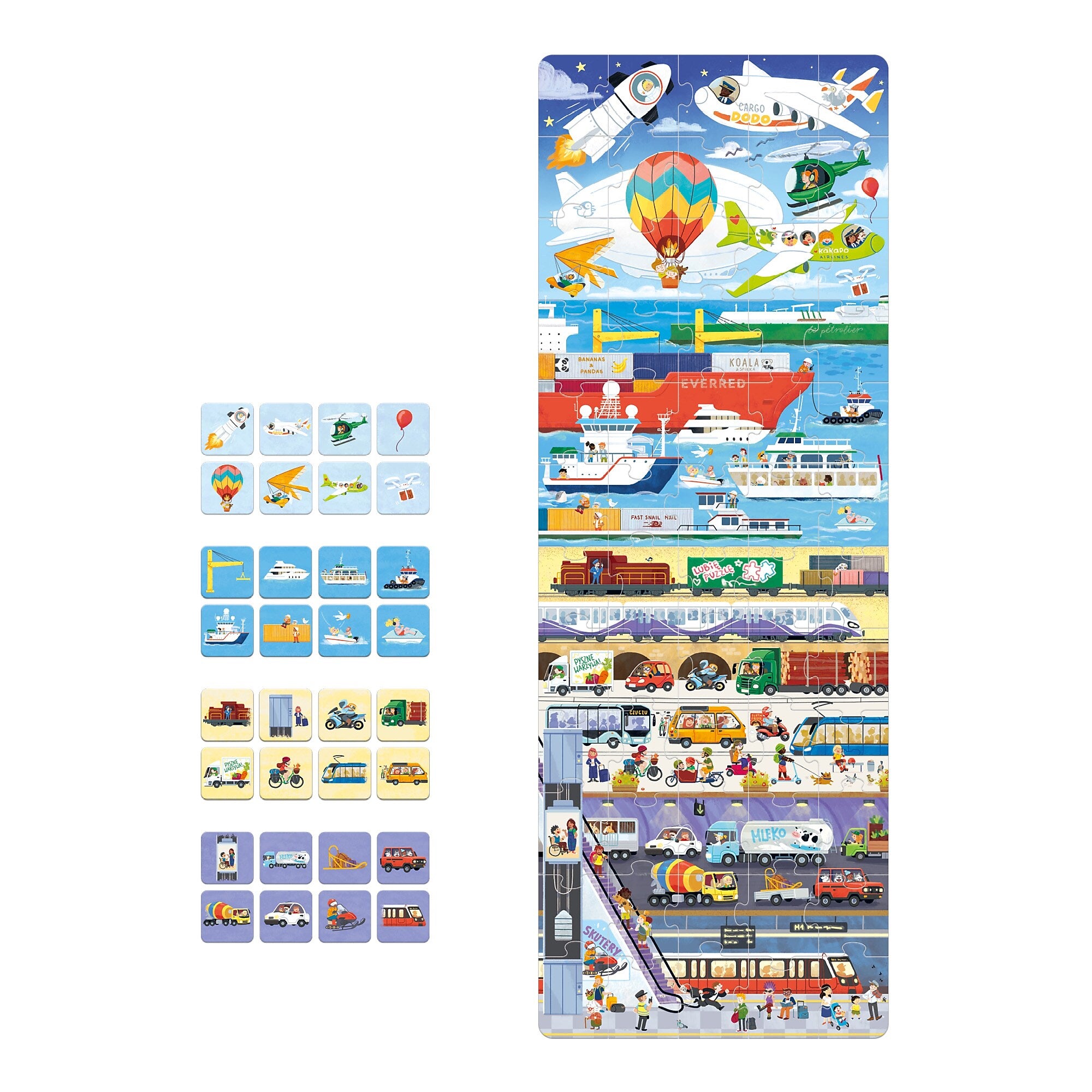 Banana Panda Puzzle + Transport, 34/Set (BPN49352)