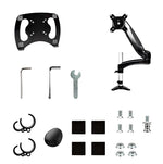 StarTech Adjustable Desk Mount Laptop Arm for 34" Monitor, Black/Silver (ARMUNONB1)