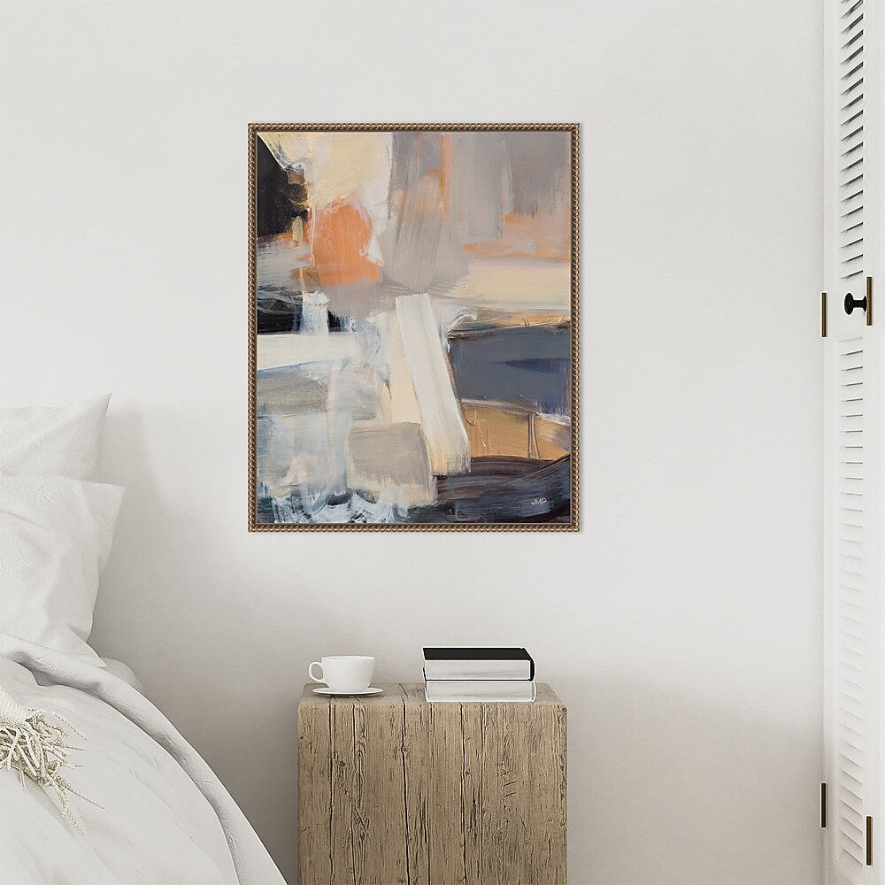 Amanti Art Beale Street Abstract I by Julia Purinton Framed Canvas Wall Art Print, 23" x 28" (A42678299749)