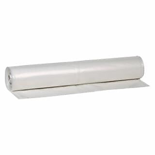 Warp Brothers Poly-Cover Plastic Sheeting, 4 mil, 10 ft. Wide x 100 ft. Long, Clear (795-4X10-C)