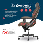 La-Z-Boy Vannes Ergonomic Polyurethane Swivel Executive Chair, Brown (60101-BRN)