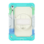 SaharaCase Raider Series Heavy Duty Case with Hand Strap for Galaxy Tab S10 FE /S9/S9 FE, Iridescent Blue (TB00465)