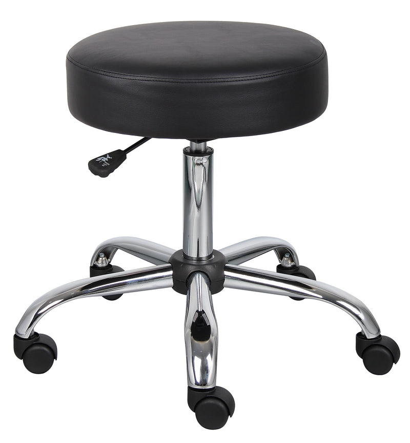 Boss Be Well Armless Medical Spa Professional Stool, Black (B240-BK)