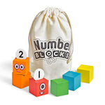hand2mind Numberblocks One to Five Wooden Blocks (96931)