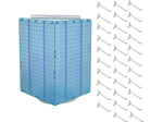 Azar 21" x 14" Pegboard 4-Sided Revolving Counter Display, Blue, Each (701414-BLU-4C32)