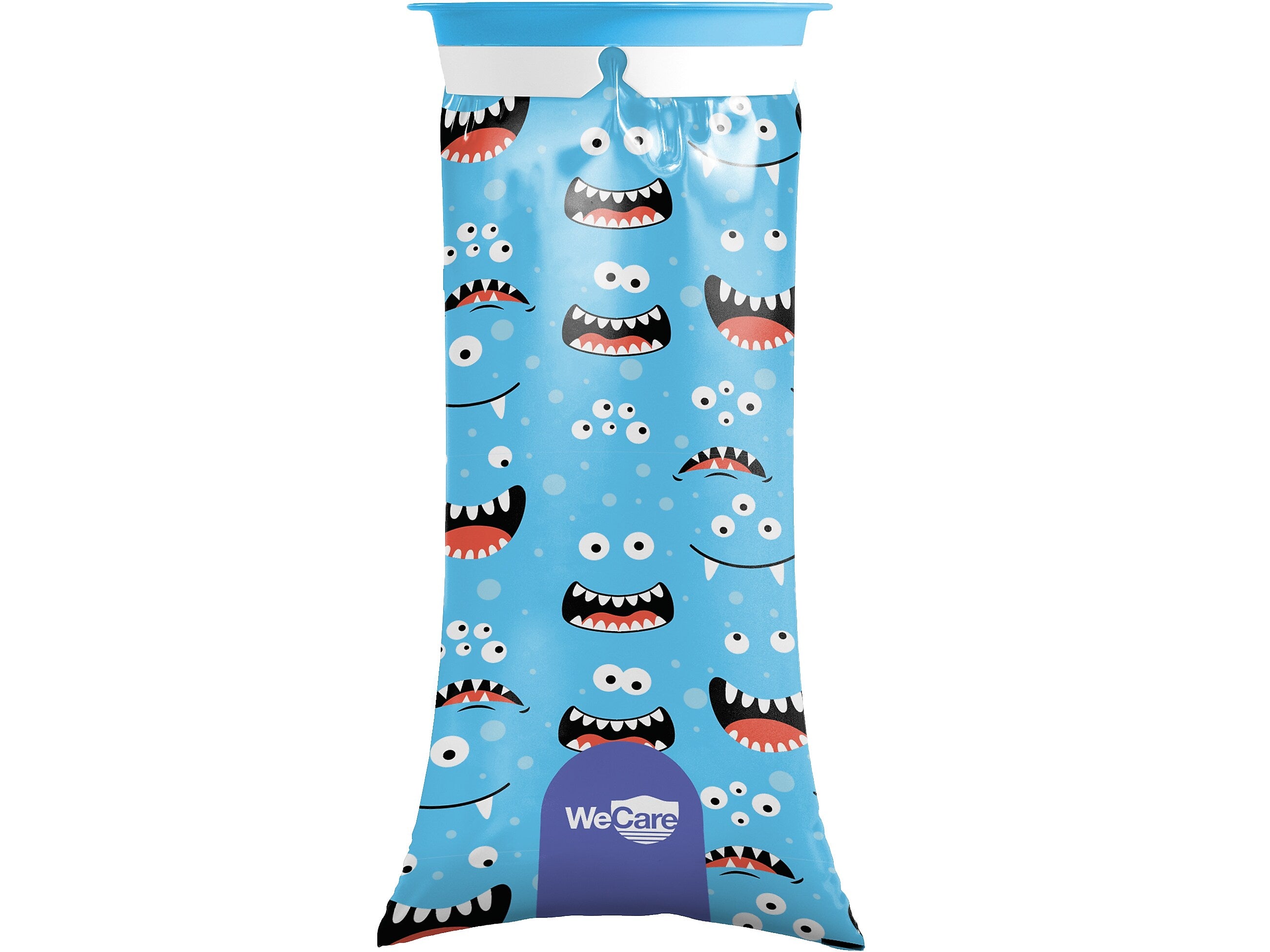 WeCare Monsters Kids' Disposable Emesis Bag for Nausea and Motion Sickness, Multicolor (WC-EMES-M-5)