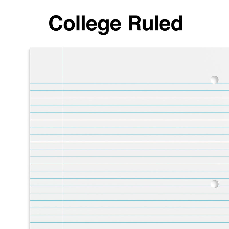 Staples 1-Subject Notebook, 8" x 10.5", College Ruled, 70 Sheets, Black, 3/Pack (ST58373C)