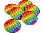 hand2mind Alphabet Sensory Bubble Popper, Multicolor, 6/Set (95429)