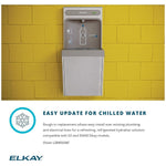 Elkay EZH2O 8GPH Surface Mounted Hands Free Bottle Filling Station, Stainless Steel (LZ8WSSSMC)