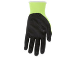 MCR Safety Cut Pro Hypermax Fiber/Nitrile Work Gloves, Lime/Black, XL, Pair (127-92748HVXL)