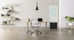 Versare ShieldWrite Level 3A Double Sided Magnetic Painted Steel Mobile Whiteboard, 2' x 6', Black (1200017)