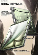 SUPCASE Unicorn Beetle Pro Plastic 11" Fullbody Case for iPad Air 11" 6th Generation, Green