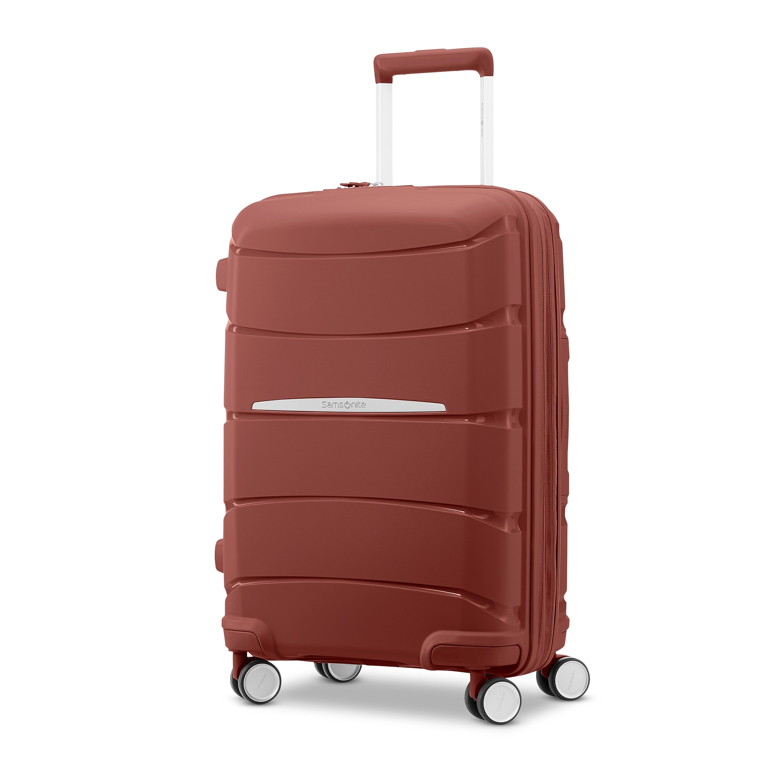 Samsonite Outline Pro 10.0" Hardside Carry-On Suitcase, 4-Wheeled Spinner, Mars Red (137393-1534)