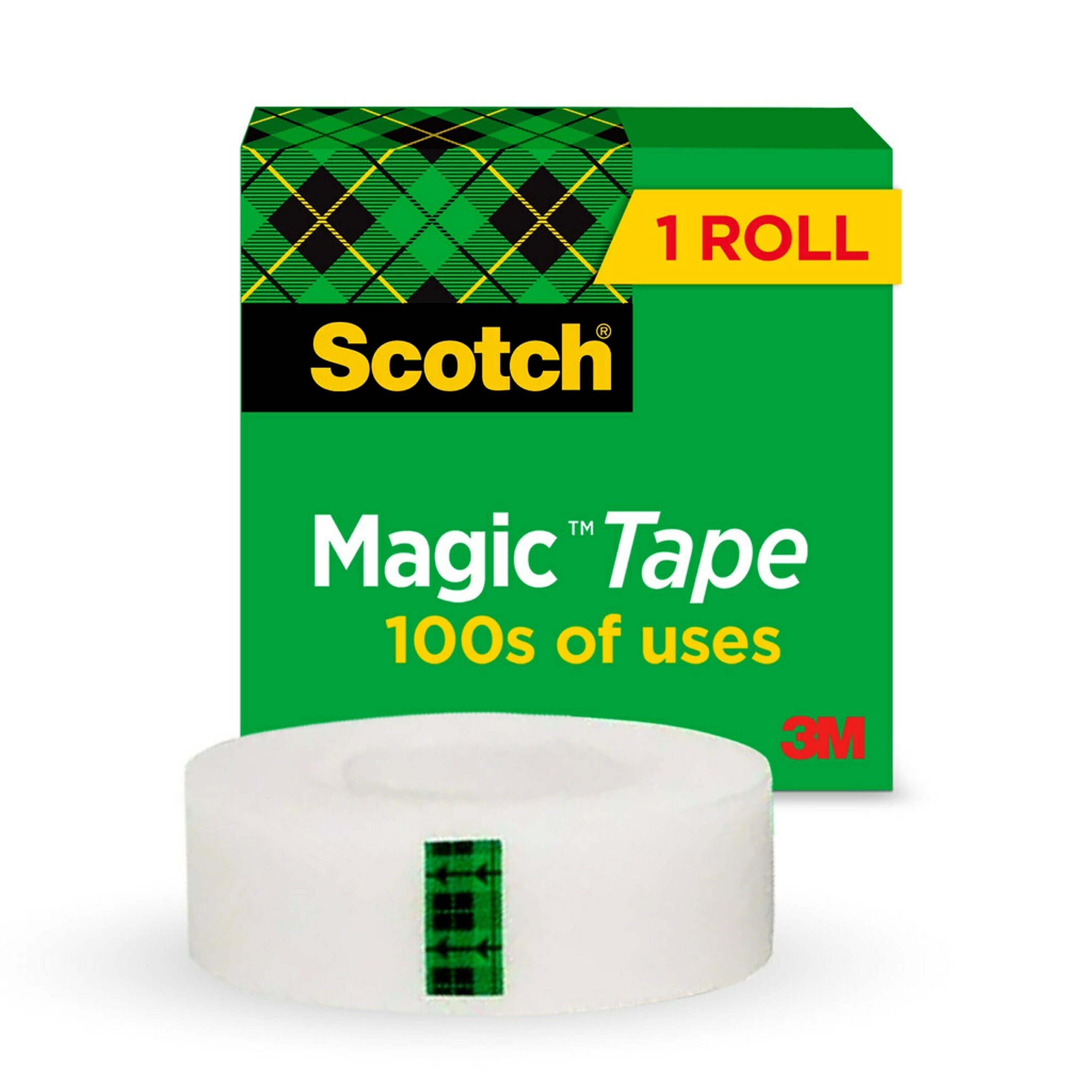 Scotch Magic Invisible Clear Tape Refill, 0.75" x 36 yds., 1" Core (810-341296)