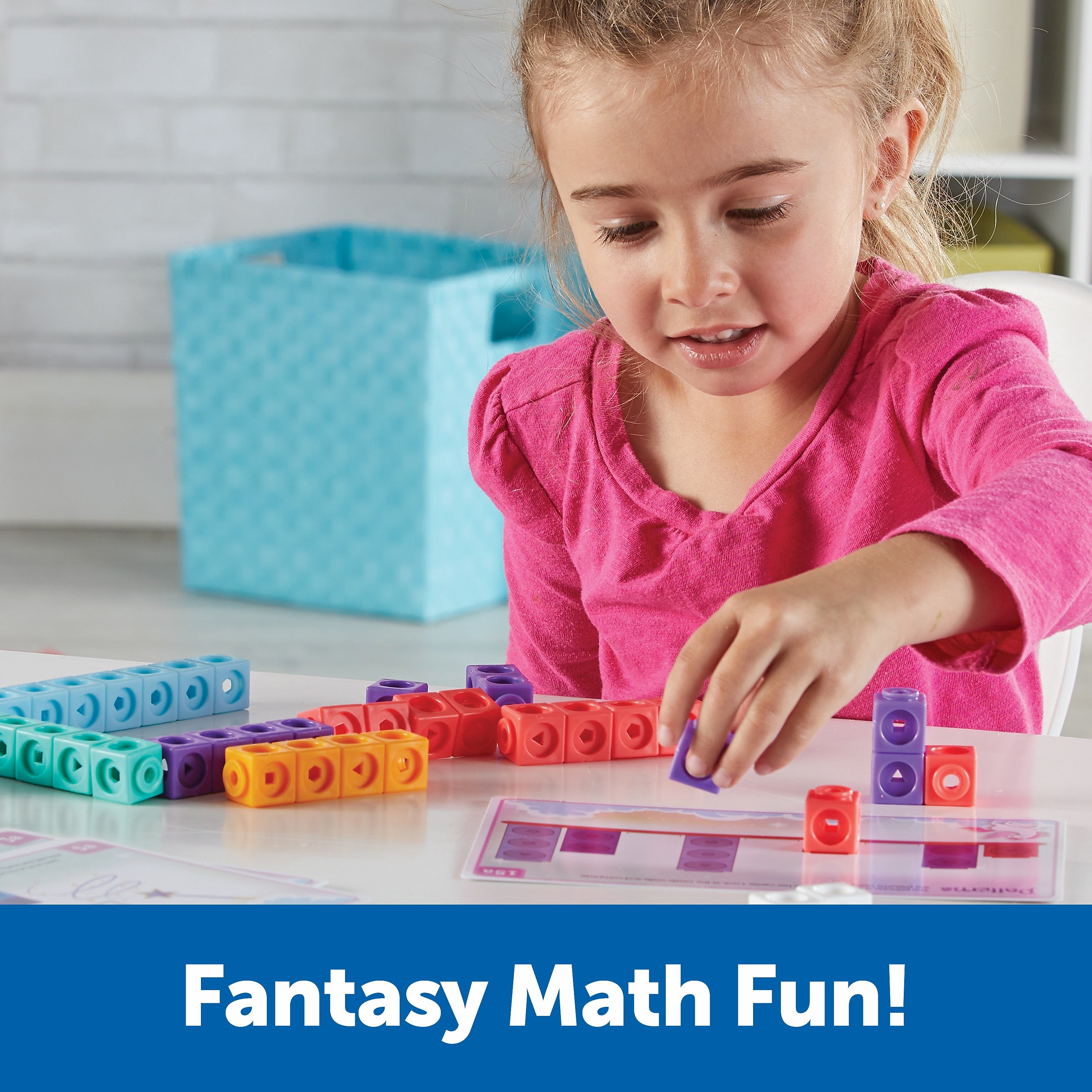 Learning Resources MathLink Cubes Kindergarten Math Activity Set: Fantasticals! (LER 9331)