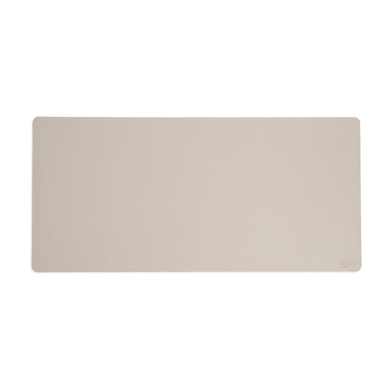 Smead Large Vegan Leather Anti-Slip Desk Pad, 36" x 17", Sandstone (64826)