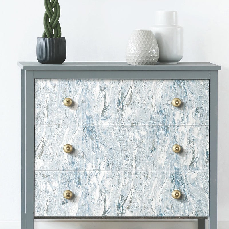 York Wallcoverings Marble Seas Peel and Stick Wallpaper (RMK11279WP)