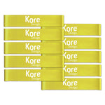 Kore Design Chair Fidget Latex Kick Bands, Yellow, 10/Pack (KD-KB1003)