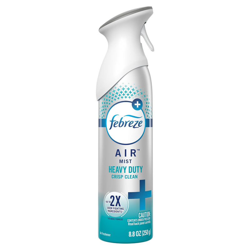 Febreze AIR Heavy Duty Air Freshener Aerosol, Crisp Clean Scent, 8.8 oz. (PGC96257)