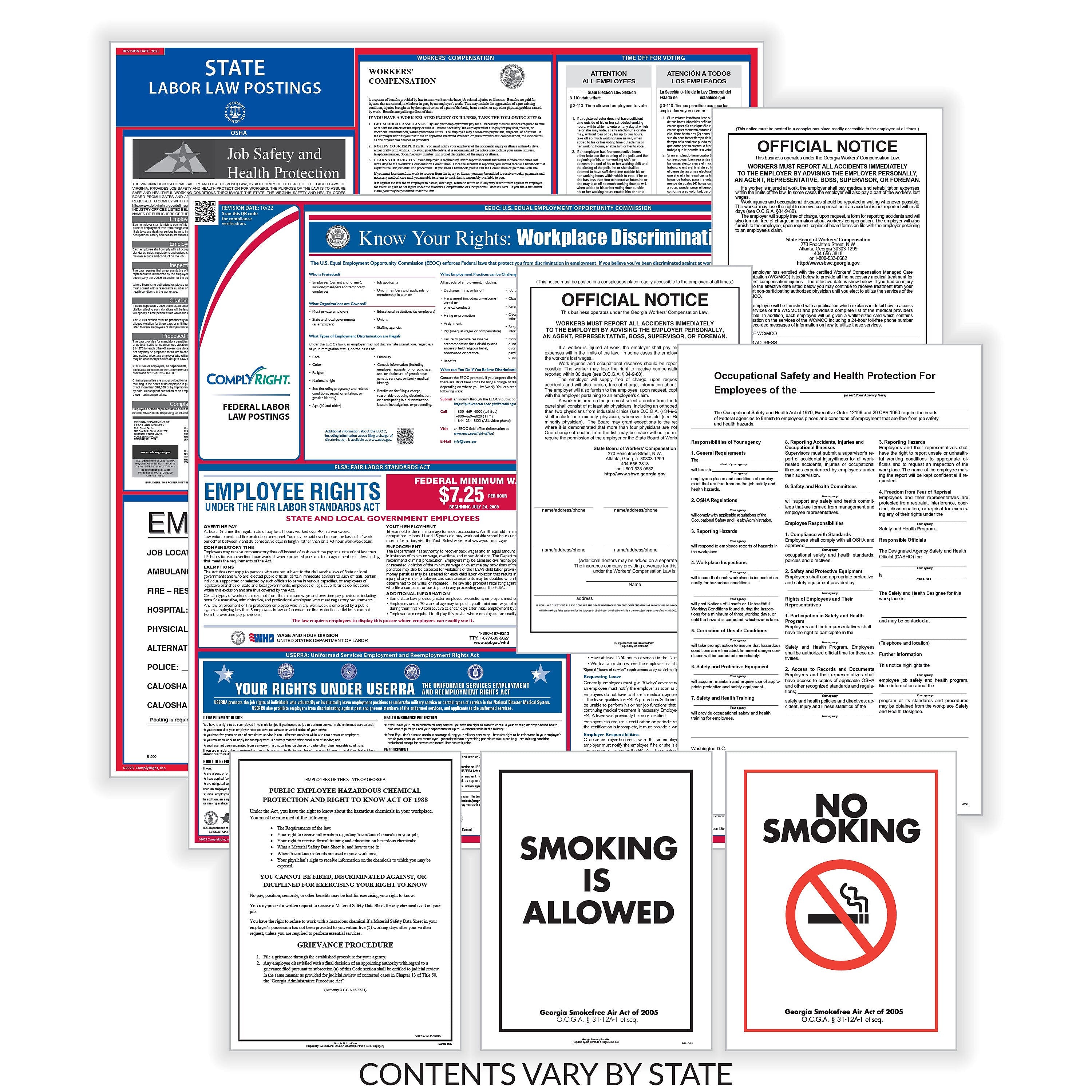 ComplyRight Federal, State and Public Sector (English) Labor Law Poster Set, California (EFEDSTCRPSECCA)